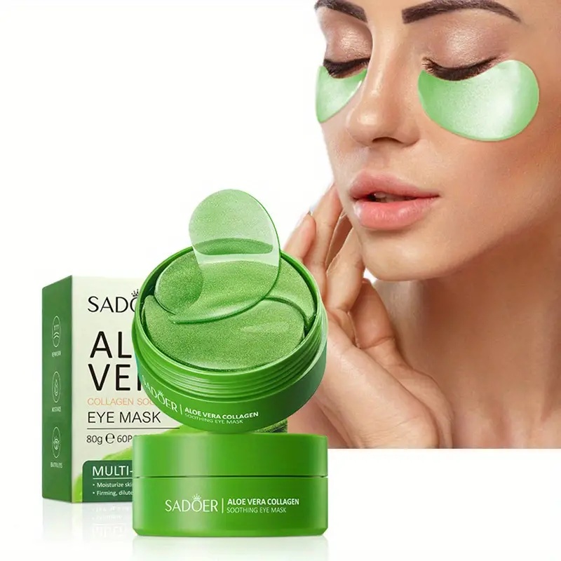 Collagen Under Eye Patches - 60 قطعة من قناع العين بالصبار