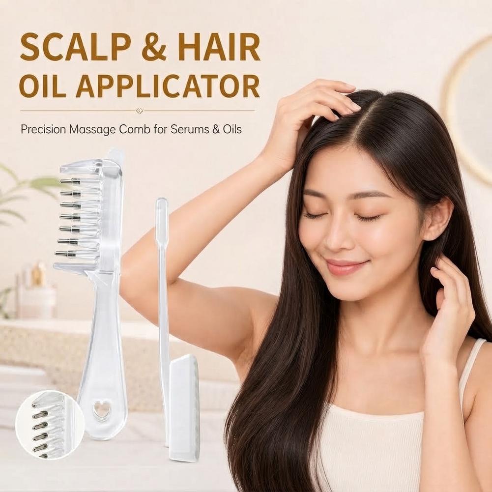 مشط شفاف لتطبيق السائل على جذو - مراجعة Hair Care وسعره